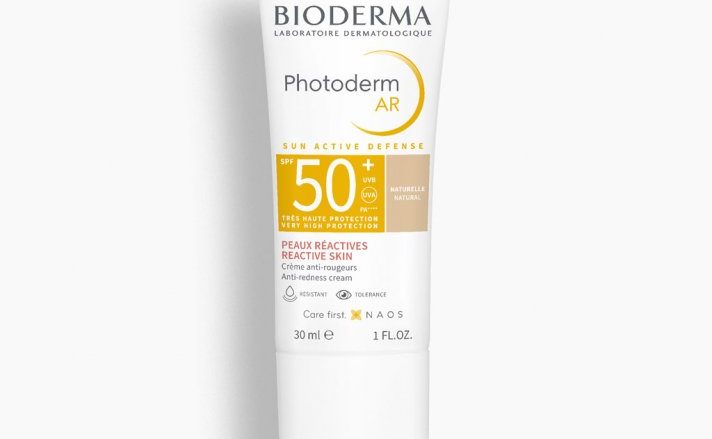 Protección solar inteligente para pieles sensibles con rojeces en Gran Farmacia Andorra, parafarmacia líder en el Principado de Andorra, Photoderm AR teintée SPF50+ de BIODERMA — la crema solar facial con color que cuida, protege y unifica la piel más delicada.