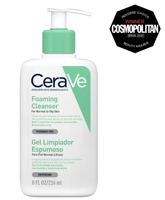 Gran Farmacia Andorra líder en parafarmacia. Gel limpiador Espumoso de CeraVe 🌿 Limpieza profunda sin resecar. ¿Piel normal a grasa? El Gel Limpiador Espumoso de CeraVe es tu aliado diario para rostro y cuerpo. Su textura de gel que se transforma en espuma elimina el exceso de grasa y suciedad sin alterar la barrera natural de la piel. ✨ Formulado con: 🔹 3 ceramidas esenciales que restauran y protegen 🔹 Ácido hialurónico para retener la hidratación 🔹 Niacinamida que calma y suaviza 🔹 Sin perfume, sin parabenos, no comedogénico Desarrollado con dermatólogos, este limpiador refresca sin dejar sensación tirante. 📍 Disponible en Gran Farmacia Andorra. ¡Tu piel merece lo mejor! #GranFarmaciaAndorra #CeraVeAndorra #GelLimpiadorEspumoso #ControlDeOleosidad #PielGrasa #RutinaFacial #Dermocosmética #Niacinamida #ÁcidoHialurónico #Ceramidas #LimpiezaFacial #FarmaciaAndorra #CuidadoDeLaPiel #SinPerfume #NoComedogénico #PielSaludable