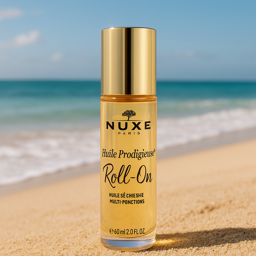 Comprar en Gran Farmacia Andorra NUXE ✨🌿 Descubre el nuevo y renovado Huile Prodigieuse® Roll-On en Gran Farmacia Andorra El icónico aceite seco de NUXE, con 7 aceites preciosos 100 % vegetales, se reinventa en un formato roll-on práctico, preciso y sensorial. Ideal para rostro, cuerpo y cabello, este ritual de belleza nutre, repara e ilumina con un acabado satinado, sin grasa.