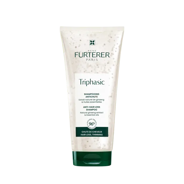 Gran Farmacia Andorra 💆‍♀️ Fortalece tu cabello desde la raíz con Champú Anticaída Triphasic de René Furterer. Champú Anticaída Triphasic de René Furterer es mucho más que un limpiador: es un tratamiento que estimula el crecimiento, frena la caída y deja tu cabello más fuerte, suave y brillante.