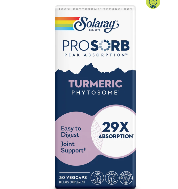 Comprar SOLARAY en ANDORRA GRAN FARMACIA ANDORRA; el producto de SOLARAY es Prosorb TURMERIC 29x 500 mg, fórmula avanzada de cúrcuma con absorción optimizada. Ayuda a reducir la inflamación y el estrés oxidativo gracias a su potente acción antioxidante. Contribuye al bienestar articular, digestivo y general. Su tecnología Prosorb permite una absorción hasta 29 veces superior a la cúrcuma convencional. Ideal para quienes buscan un apoyo natural y eficaz en su rutina diaria. #granfarmaciaandorra #solaray #mejoresprecios #parafarmacia #prosorbturmeric29x