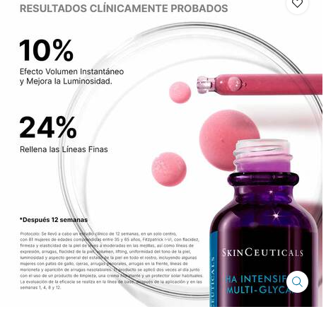 Comprar Sérum de Ácido Hialurónico HA Intensifier Multi-Glycan en Gran Farmacia Andorra. El sérum de ácido hialurónico HA Intensifier Multi-Glycan es un sérum corrector de última generación que aporta volumen y relleno a la piel, mejorando además la luminosidad en un 10%. Con su fórmula avanzada triple acción con un 1,3% de ácido hialurónico puro, aumenta en un +30% los niveles de ácido hialurónico de la piel, además de prevenir la degradación del ácido hialurónico por su concentración en Glicirrizato dipotáisco y el extracto de arroz púrpura. Ahora con Proxylane™ y el nuevo fermento post-biótico, activos que ayudan a estimular en un +28% la producción de glicanos mejorando la integridad de la piel para una mayor firmeza y sensación de volumen. Al instante, la piel se rellena y rehidrata hasta por 24 horas. Con el tiempo, la elasticidad y la firmeza se renuevan, además de que los contornos faciales están más definidos. El sérum de ácido hialurónico HA Intensifier Multi-Glycan no contiene ni fragancia, ni colorantes, y es ideal para complementar los resultados post- procedimiento con rellenos inyectables o como tratamiento dermocosmético para aplicar en casa; consulte con un profesional para obtener una recomendación personalizada en el hogar. Sérum de volumen y relleno con una fórmula de triple acción concentrada con 1,3 % de ácido hialurónico puro.
