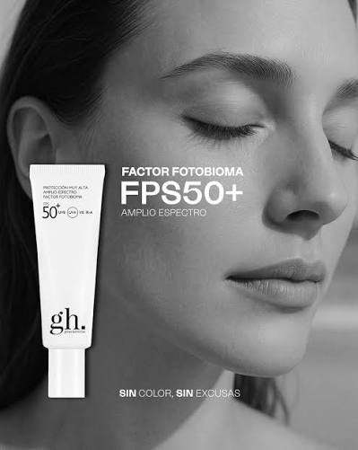 El gh Factor Fotobioma SPF 50+ de Gema Herrerías en Gran Farmacia Andorra es un protector solar facial incoloro de muy alta protección y amplio espectro, diseñado para proteger la piel de todas las radiaciones y cuidar su microbioma. 🛡️ Tipo de Protección UVB y UVA: Cuenta con SPF 50+ y un alto índice de protección UVA (UVA-PF 40,6). Luz Visible e Infrarrojos: Protege contra la luz azul (pantallas) y la radiación IR-A. Filtros avanzados: Utiliza filtros solares de última generación y fotoestables. 🧪 Beneficios y Activos Principales Factor fotobioma: Incorpora el prebiótico Photobiome™ que protege y equilibra la dermobiota cutánea. Antienvejecimiento: Contiene niacinamida, ácido hialurónico y ashwagandha con acción antioxidante, hidratante y antipolución. Efecto matificante: Incluye almidón de arroz, lo que aporta un acabado mate y tacto seco. 👤 ¿Para quién está indicado? Es apto para todos los tipos de piel, incluidas las pieles grasas (no es comedogénico), pieles sensibles, deshidratadas o aquellas preocupadas por las manchas y el envejecimiento. 📝 Modo de empleo Aplicar una cantidad suficiente de forma uniforme sobre el rostro cada mañana como último paso de la rutina, evitando los ojos, y reaplicar a lo largo del día. Gran Farmacia Andorra Gran Farmacia Andorra