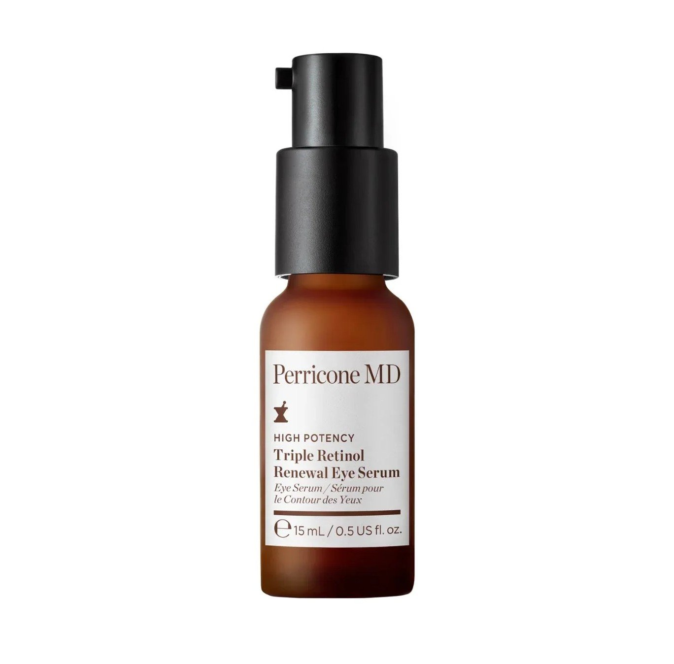 Comprar PERRICONE MD High Potency Triple Retinol Renewal Eye Serum en Gran Farmacia Andorra. Renovación avanzada con triple retinol para una mirada más firme, lisa y luminosa. Un potente sérum antiedad para el contorno de ojos formulado con la exclusiva mezcla de triple retinol de Perricone MD, diseñada para acelerar la renovación de la piel con una menor sensibilidad y actuar sobre los principales signos visibles del envejecimiento de la mirada. Su fórmula combina retinol encapsulado, éster de retinol y fitorretinol para ayudar a mejorar visiblemente la apariencia de las líneas de expresión, las arrugas y las patas de gallo, al tiempo que favorece una piel de aspecto más firme, liso y uniforme. Esta avanzada mezcla actúa en sinergia con la coenzima Q10, un potente antioxidante, y el betacaroteno de origen natural (provitamina A) para ayudar a combatir los efectos visibles del estrés oxidativo, mejorar la luminosidad y reducir la apariencia de las ojeras y la decoloración. Su textura ligera y sin perfume ha sido específicamente desarrollada para la delicada zona del contorno de ojos y puede utilizarse tanto por la mañana como por la noche. El resultado es una mirada visiblemente más lisa, firme, luminosa y descansada. Beneficios Ayuda a reducir visiblemente las líneas de expresión, arrugas y patas de gallo. Reduce la apariencia de las bolsas bajo los ojos. Ayuda a minimizar visiblemente las ojeras y la decoloración. Mejora la apariencia de la textura irregular del contorno de ojos. Favorece una piel de aspecto más firme, liso y uniforme. Aporta luminosidad para conseguir una mirada más abierta, despierta y revitalizada. Fórmula ligera, sin perfume y apta para utilizar de día y de noche.